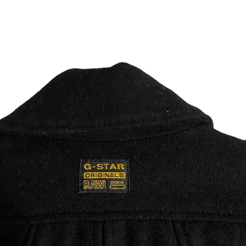 G-Star RAW Women's Black Full Zip Wool Belted Moto Jacket - Picture 9 of 14